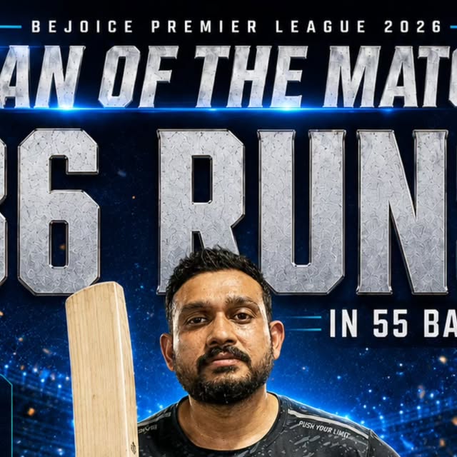 Waqar Hafeez knock — Namma Bengaluru CC
