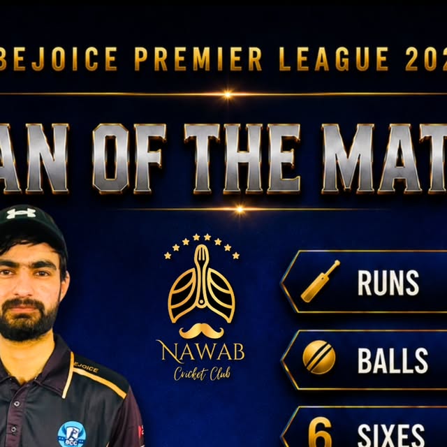 All-round performance â€” 18 off 4 balls and 4 wickets â€” Nawab CC