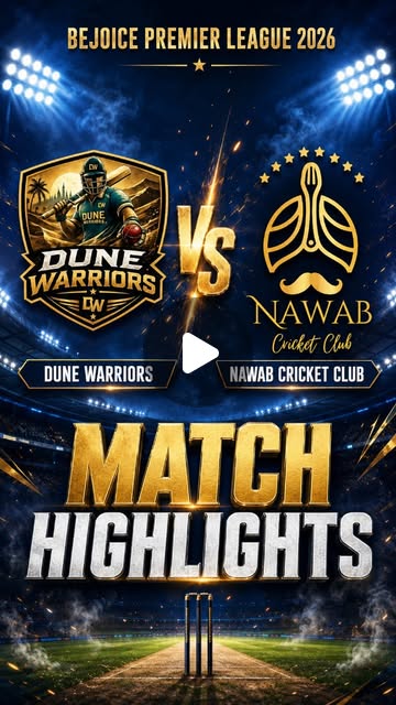 Match Highlights â€” Dune Warriors vs Nawab CC