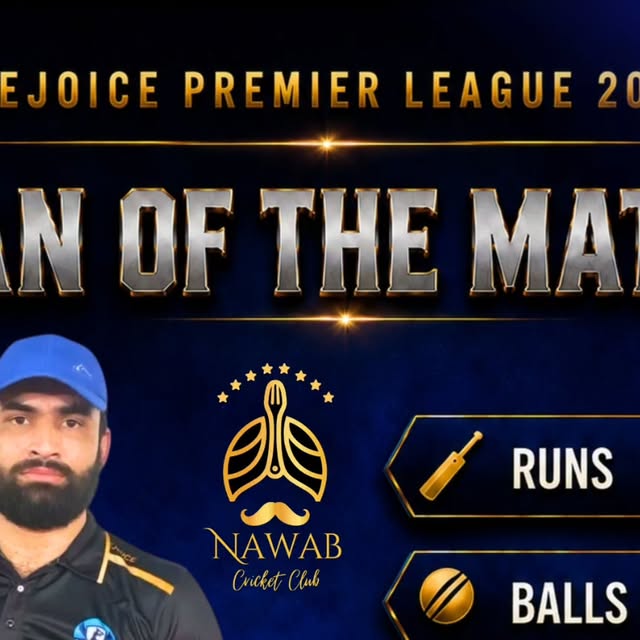 Muhammad Usman 41 off 23 â€” Nawab CC
