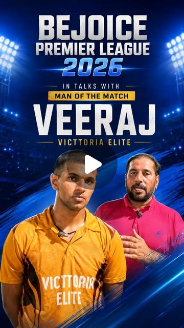 🏆 Man of the Match Veeraj Speaks!